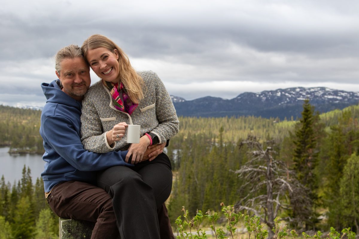 Einar og Malin ved Tuddal Høyfjellshotel i Telemark